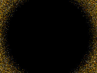 Golden glitter frame background vector Gold background textures