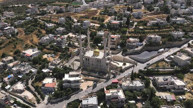 A mosque built by Ramzan Kadyrov in honor of his father Akhmat Kadyrov in the Abu Ghosh village, in which descendants of Chechens live in Israel