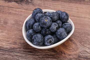 Sweet fresh juicy blueberries heap