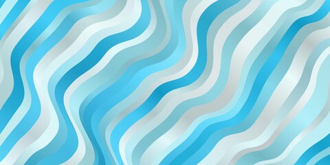 Light BLUE vector texture with curves. Colorful illustration in abstract style with bent lines. Template for cellphones.