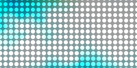 Light Blue, Green vector texture with circles. Colorful illustration with gradient dots in nature style. Pattern for websites, landing pages.