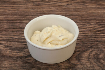 Caesar cream sauce with parmesan and herbs