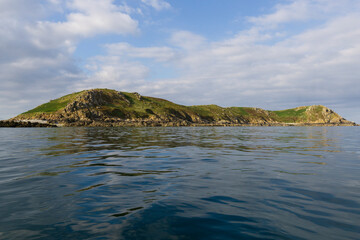 Le paysage d'une ile en Bretagne