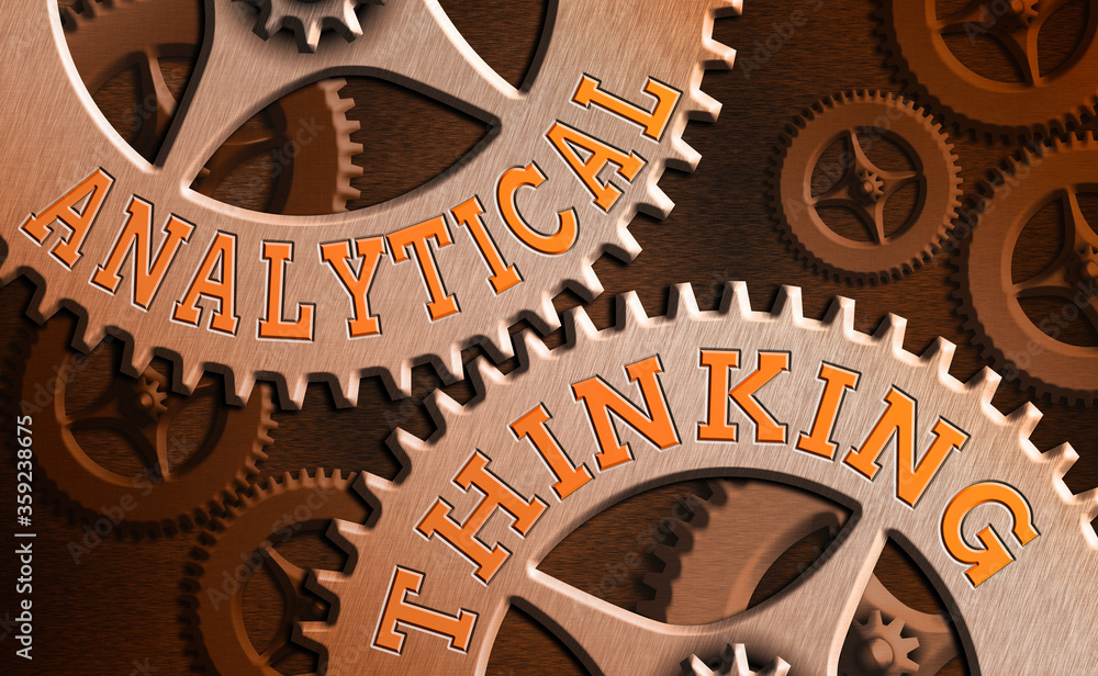 Poster word writing text analytical thinking. business photo showcasing component of visual pondering to so