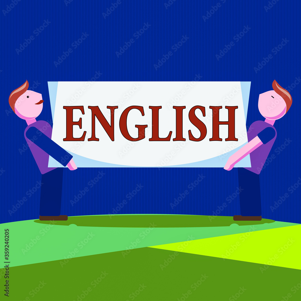 Poster conceptual hand writing showing english. concept meaning possible communication between countries th