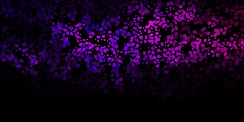 Dark purple vector texture with memphis shapes.