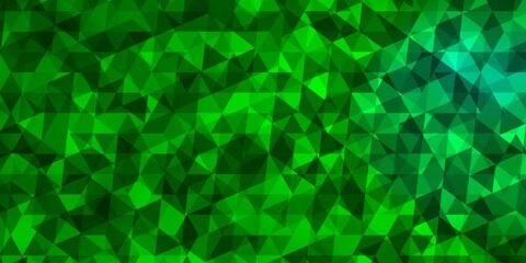 Fototapeta na wymiar Light Green vector background with polygonal style.