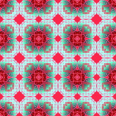 Seamless  beautiful floral Pattern. Abstract texture designs with gradient can be used for backgrounds, motifs, textile, wallpapers, fabrics, gift wrapping, templates. Vector
