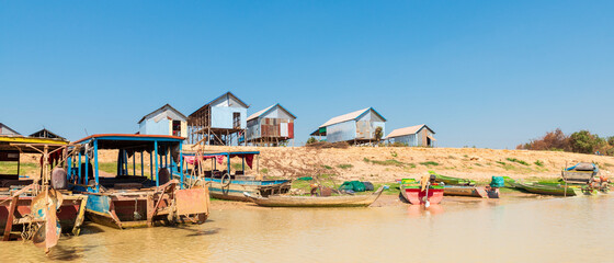 Boats docked at Kampong Pkluk