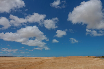 The Road to Punta Gallinas, desert, rocks and blue sky - Colombia Travel