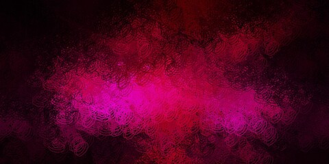 Dark pink vector template with circles.