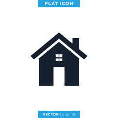 Home, House Icon Vector Logo Design Template