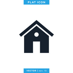 Home, House Icon Vector Logo Design Template