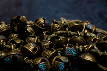 gold earrings with diamonds and anklets 