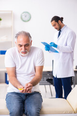 Obraz premium Patient suffering from diabetes visiting doctor