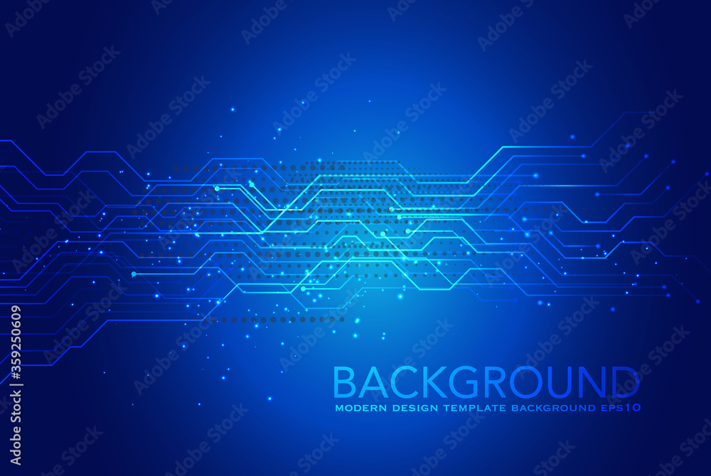 Poster abstract technology background with hexagons , vector abstract background shows the innovation of te