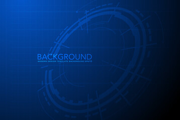 Futuristic technology HUD vector background. Eps10. - Vector
