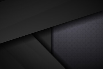 abstract metallic black frame layout modern tech design template background