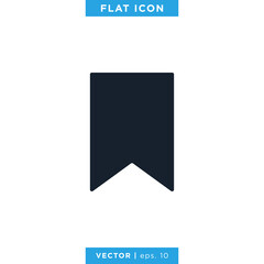 Bookmark Icon Vector Design Template