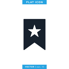 Bookmark Icon Vector Design Template