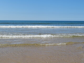Beautiful beach with clean waters and sparkling sand