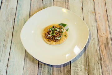 Image of delicious mexican taco