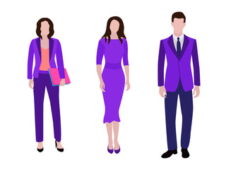 Fototapeta premium Business people group human resources illustration