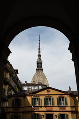 Fototapeta na wymiar Turin, Italy - Mole Antonelliana, the building symbol of Turin