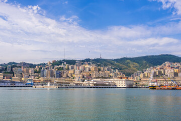 Fototapeta premium Porto Antico di Genova or Old Port of Genoa, Italy