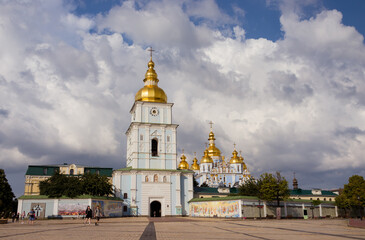 St. Michael's cathedral in Kyiv, Ukraine (founded in the 12th century). One of the famous church complex in Kyiv.