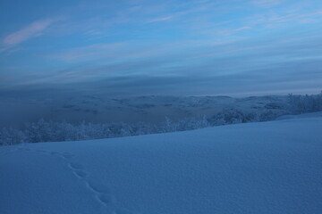 Obraz premium large snowdrifts
