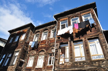 clothes drying on the cloths line