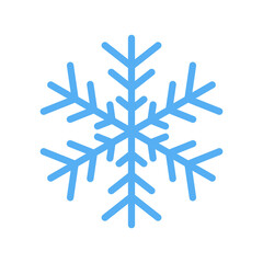 Snowflake isolated on white background. Vector illustration.