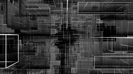 abstract technology digital data network server loop background - Powered by Adobe