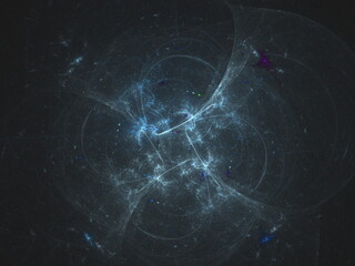 Abstract fractal art background in illustration space geometry. Colorful psychedelic background