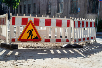 Fencing and traffic sign road repair
