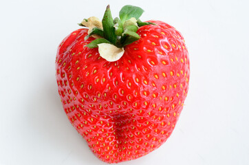strawberry on white background
