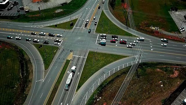 Time lapse of the intersection at Madison and Martin Luther King in Clarksville, TN.