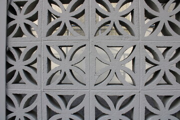 1970s breeze block close up for a patio, garden or wall.