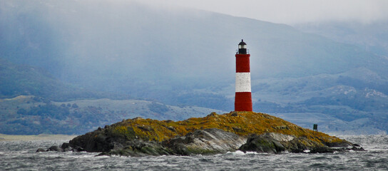 Eclaireurs lighthouse in the Beagle Channel in Ushuaia