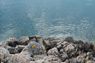 beautiful rocky sea shore formation and shapes