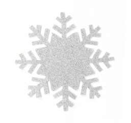 Silver glitter snowflake