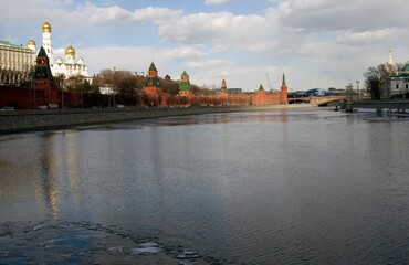 Obraz premium Moscow Kremlin architecture. Color photo. 