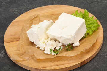 Greek traditional Feta soft cheese