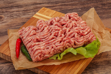 Raw Minced pork meat for cooking