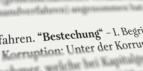 Bestechung