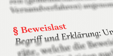 Beweislast