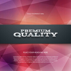 vector colorful web banner, card, flyer, e-commerce design with polygonal geometric background, 