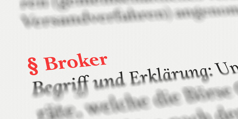 Broker rechtlich