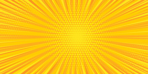 Pop art yellow comics book cartoon magazine cover